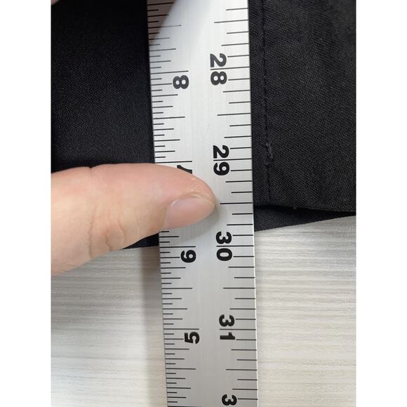 Guess Collection Pants Womens 12 Black Flare Stretch Dress Career Work USA Nylon - Picture 5 of 11